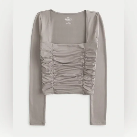 Hollister Seamless Fabric Shirred Top - Picture 5 of 9